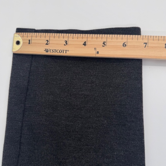J Jill Pants Women Petite Medium Gray Ponte Slim Leg Stretch Knit Pull On Pocket - Picture 12 of 12